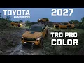 The 2027 Toyota TRD PRO Colors Honeycomb and Hot Honey