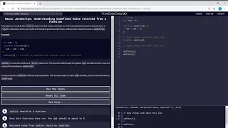 Basic Javascript Understanding Undefined Value returned from a Function freeCodeCamp