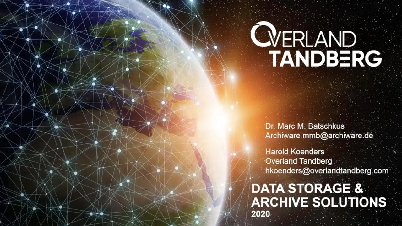 Webinar: Data Storage & Archive Solutions with Archiware P5 and Overland-Tandberg