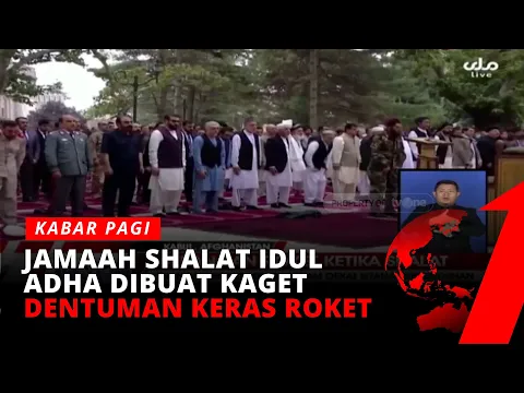 Detik-detik Serangan Roket Menghantam Dekat Istana Kepresidenan Afghanistan