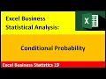 Excel Statistical Analysis 19 Conditional Probability 5 Examples