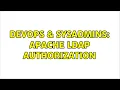 DevOps SysAdmins Apache LDAP authorization