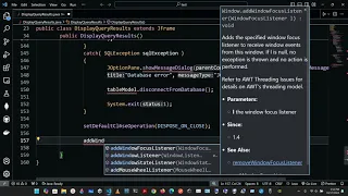A TableModel that supplies ResultSet data to a JTable Part IV - Java