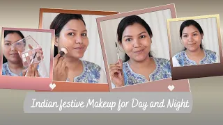 From Day to Night Glam ✨ Indian Festive Makeup Tutorial | Beginner Friendly |