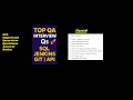 Top 500 Software Testing QA Interview Questions Jenkins Git SQL API E2E More