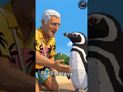 This Man found a penguin 🐧 at the beach | But now they are friends 😱🫡 #respect #shorts #ytshorts