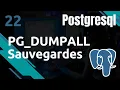 POSTGRESQL - 22 Sauvegardes pg