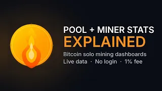 BTC Solo Mining How to Read Your Pool and Miner Dashboard SoloFury