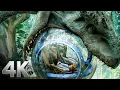Waterfall Jump Zach Gray Flee the Gyrosphere Jurassic World CLIP 4K
