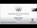 Code Duplication on Stack Overflow