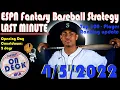 ESPN Fantasy Baseball Draft Rankings 2022 - UPDATED 22 FREE CHEAT SHEET