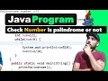 Palindrome Number Program in Java Coding Wallah