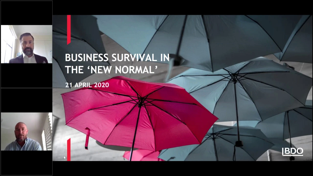 COVID 19 Webinar - Business Survival in the 'new normal'