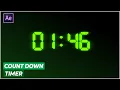Make A Glow Countdown Timer in After Effect l So Easy