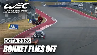 Lexus Bonnet FLIES Off and Lands on Track | 6 Hours of COTA 2026 | FIA WEC