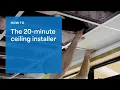 How to install a drop ceiling 20-minute ceiling installer