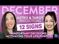 Astro Tarot Predictions for December 2025 ALL 12 ZODIAC SIGNS - Julie Sophie