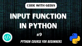 Input Function in Python Python Course for beginners in Urdu