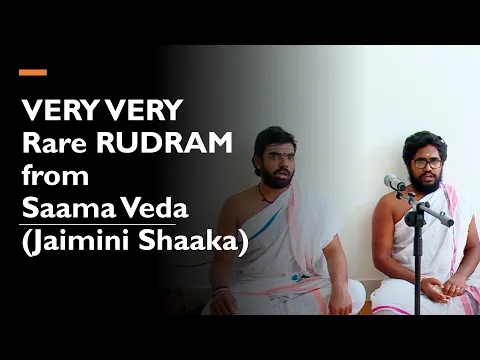 Download MP3 VERY RARE Rudram Chant from SAAMA Veda | RARE Jaimini Shaakha | Live Audio | Vedic Scholars