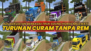 Challenge Berbagai Jenis Truk Sound Horeg Melewati Turunan Curam Tanpa Rem di BUSSID‼️