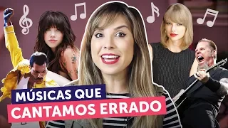10 músicas que cantamos ERRADO em inglês | English in Brazil