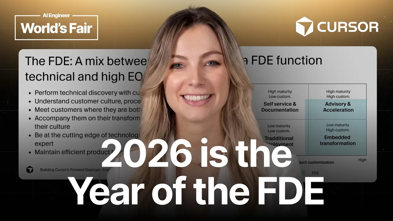 Forward Deployed Engineering at Cursor — Pauline Brunet: video thumbnail