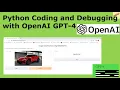 Python Coding and Debugging OpenAI GPT-4 ChatGPTPlus Gradio App for Image Classification MobileNet