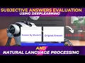 Subjective Answers Evaluation Using Machine Learning and Natural Language Processing IEEE Project