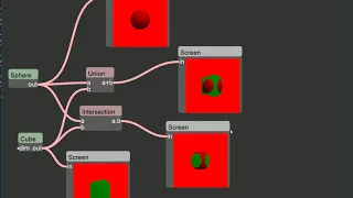 smkflow C Wasm Node editor Implicit surface raytracer