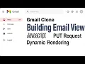 Building Email View in CS50W Mail Fetch API PUT Request Dynamic Rendering