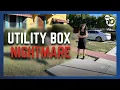 Resident warns others to check property lines after utility box installed in front of home