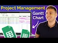Google Sheets Gantt Chart for Project Management Timeline View