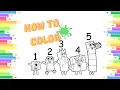 Numberblocks Numbers 1 to 5 Numberblock Coloring Page Learning Numbers