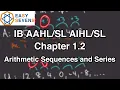 IB Math 1 2 Intro to Arithmetic Sequences and Series - IB AA AI