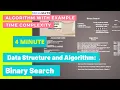 Binary Search Algorithm Explain with Example in hindi Code Time Complexity Data Structures DSA