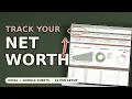 How to Track Your Net Worth Dashboard Tutorial Financial Freedom Calculator