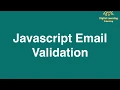 34 Javascript Email Validation Online Training Download app from below link