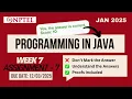 Programming in java week 7 assignment 7 answers 2025 nptel swayam