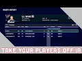 Can You Take Players Off Of IR In Madden
