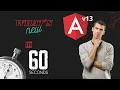 What is new in Angular 13 In 60 seconds Code with Sloba
