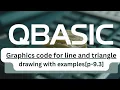 QBASIC Graphics Tutorial line and triangle drawing for SEE Students p-9 3