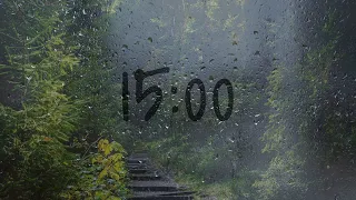 15 minute timer with rain sounds