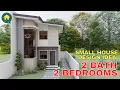 2-Storey House Design Idea with 2 Bedrooms