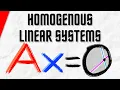 Homogenous Linear Systems Trivial and Nontrivial Solutions Linear Algebra