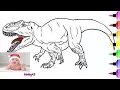 Dinosaur Drawing and Coloring Page for Kids How to Draw Dinosaur from Jurassic World 239