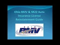 Ohio BMV SR22 Auto Insurance License Reinstatement Guide