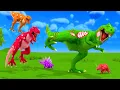 Download Lagu Zombie T Rex vs Color Dinosaurs Animal Fight |  Zombie Trex to Save Dinosaurs Jurassic World Cartoon