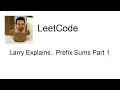 Larry Explains Prefix Sums Part 1