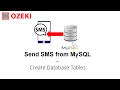 Send SMS from MySQL - Create Database Table