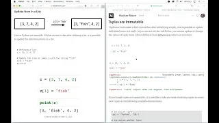 Differences between Python Tuples and Lists